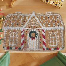 Alfombra de casa de pan de jengibre de Navidad 40x60 cm antideslizante para entrada decoración del hogar segunda mano  Embacar hacia Mexico