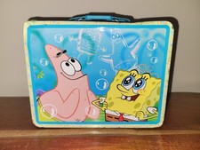 Usado, Bob Esponja Calça Quadrada e Bolhas Patrick Lancheira de Metal Caixa de Estanho de Aço JUSTO * comprar usado  Enviando para Brazil