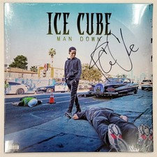 Usado, Cubo de gelo assinado Man Down NWA capa de álbum de vinil autógrafo ~ Beckett BAS comprar usado  Enviando para Brazil