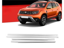 Listwy okienne do Dacia Duster 2018-2024 4 szt. Stal nierdzewna Listwy ozdobne Srebrne na sprzedaż  Wysyłka do Poland