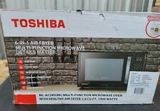Usado, 💥 Toshiba 1.0 pés cúbicos multifuncional 6 em 1 microondas preto aço inoxidável 🆕️ comprar usado  Enviando para Brazil