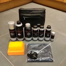 Kit de limpieza para el cuidado del automóvil Audi 10 piezas y kit de marca bolsa esmalte tratamiento en muy buena condición  segunda mano  Embacar hacia Mexico