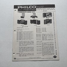 Fonógrafo portátil vintage 1962 Philco Ford Motor Company modelos M-1416, M-1421 comprar usado  Enviando para Brazil