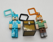 Lote de 3 bonecos Minecraft chaveiros clipes bolsa cabides mochila (J1) comprar usado  Enviando para Brazil
