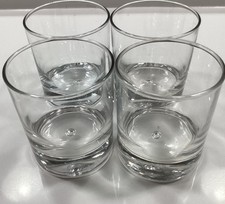 Usado, 4- Base de bolha de ar copos de uísque rock moda antiga pesados - Excelente estado usado comprar usado  Enviando para Brazil
