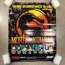 Usado, Pôster promocional original 1993 pequeno Mortal Kombat comprar usado  Enviando para Brazil