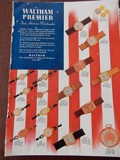 Ww2 waltham watches for sale  UK