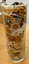 Lote aleatório de 1/2 libra de joias vintage-modernas moda artesanato desgaste revenda comprar usado  Enviando para Brazil