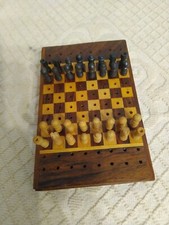 Scacchiera viaggio legno usato  Roma
