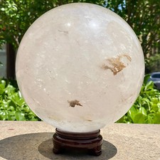 Bola de cristal blanco rara y de alta calidad 21,67 lb decoración del hogar segunda mano  Embacar hacia Mexico