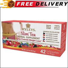 Hyleys Slim Tea 42 quilates sortidos - suplemento de ervas para perda de peso limpeza e desintoxicação comprar usado  Enviando para Brazil