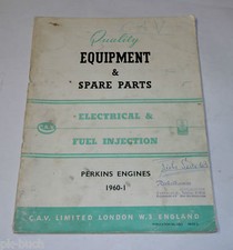 Parts Catalog/Spare Parts Catalog Engines Electrical & Fuel Injection segunda mano  Embacar hacia Mexico