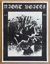 NIGHT VOICES #3 (Sept-Nov 1980) Van Nuys Early Goth Zine Dark Wave Paul Perner comprar usado  Enviando para Brazil