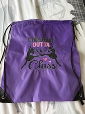 Drawstring bag dance for sale  NEWCASTLE