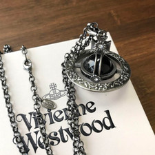 Colar pingente corrente Vivienne Westwood 3D pequeno orbe vidro prata novo com caixa comprar usado  Enviando para Brazil