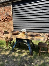 Rustic industrial table for sale  KING'S LYNN