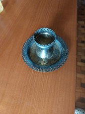 Portacandele argento 800 usato  Racconigi