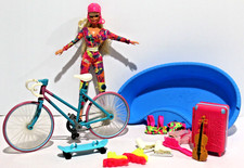 Antiga Barbie Hot Skatin’ Mattel In-line Patinação no Gelo Bicicleta Skate Piscina Mala, usado comprar usado  Enviando para Brazil