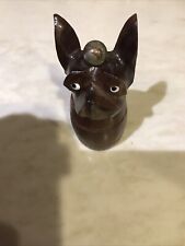 Antique wooden pug for sale  Shipping to United Kingdom