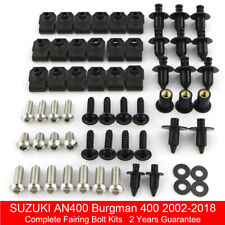Kit completo de fixadores de parafusos de carenagem ajuste para Suzuki AN400 Burgman 400 2002-2018, usado comprar usado  Enviando para Brazil