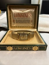 Vintage 1950 Relógio Masculino Longines de Vento Manual Folheado a Ouro com Caixa Funciona comprar usado  Enviando para Brazil
