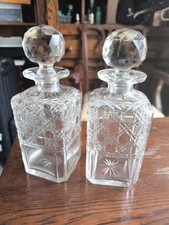 Pair antique crystal for sale  BRIGHTON
