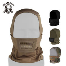 Máscara facial completa táctica de pasamontañas Airsoft Paintball protección camuflaje capucha exterior segunda mano  Embacar hacia Argentina