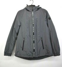 Casaco feminino Michael Kors cinza com zíper completo Missy falso shearling arma metal jaqueta comprar usado  Enviando para Brazil