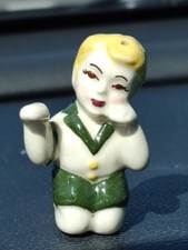 Ceramic Arts Studio Boy in Green Chair Salt Pepper Shaker 1953 Difícil de Encontrar EUA comprar usado  Enviando para Brazil