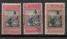 Usado, LOTE DE 3 ARGENTINA 1899 20p LIBERTAD SENTADA LIBERTY SEATED USADO PERF comprar usado Usado, LOTE DE 3 ARGENTINA 1899 20p LIBERTAD SENTADA LIBERTY SEATED USADO PERF comprar usado  Enviando para Brazil