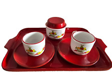 Vintage set tazzine usato  Italia