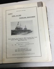 C. W. Hunt Company 1909 Catalogue  Industrial Machinery Railways RARE segunda mano  Embacar hacia Mexico