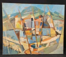 Oil painting seaside d'occasion  Expédié en Belgium