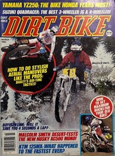 Revista Dirt Bike março 1985 YZ250 KTM 125MX Husqvarna XC500 Suzuki LT250 Quad comprar usado  Enviando para Brazil