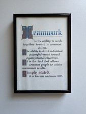 Teamwork motivational phrase for sale  Howell