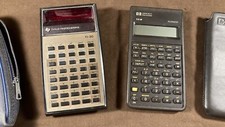 Calculadora Vintage Original Texas Instruments TI 30 Hewlett Packard 10B +Caixa 55 comprar usado  Enviando para Brazil