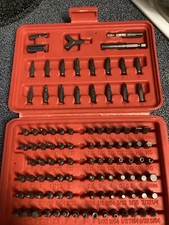 Conjunto de ferramentas premium broca de segurança cromada aço vanádio Torx hexagonal 100 peças. Kit comprar usado  Enviando para Brazil