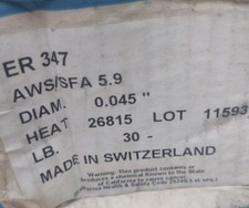 Welding wire 347 for sale  Baton Rouge