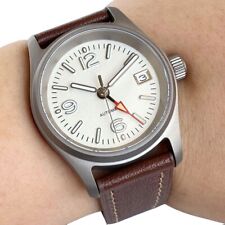 Relógio automático masculino titânio 36mm piloto 200M mergulho NH34 GMT mostrador branco safira comprar usado  Enviando para Brazil