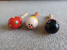 Small wooden maracas for sale  UK