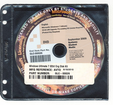 DVD de atualização 2009 Windows 7 Ultimate 32 bits x86 - Sistemas Student Media GLC-00026 comprar usado  Enviando para Brazil