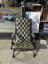 Antique green leather for sale  BIRCHINGTON