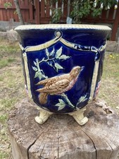 Antique majolica jardiniere for sale  CARDIFF