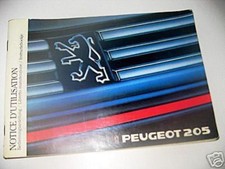 Betriebsanleitung peugeot 205 gebraucht kaufen  Roth