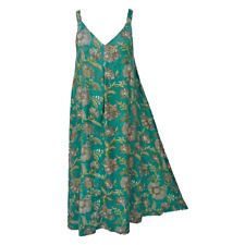 Deslumbrante Vestido de Noite de Verão Boho Viscose Longo Vestido MAXI Tamanho 14-30 Plus Size, usado comprar usado  Enviando para Brazil
