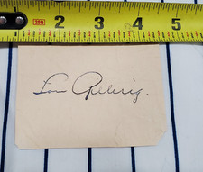 Lou gehrig signed for sale  Taylor