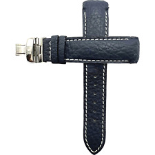 TISSOT - PULSEIRA - FECHO DOBRÁVEL - COURO GENUÍNO - 20MM - AZUL - NOS, usado comprar usado  Enviando para Brazil