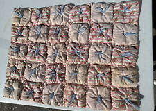 Colcha/berço antigo vintage puff cobertor de bebê 2 peças antigo feito à mão lb comprar usado  Enviando para Brazil