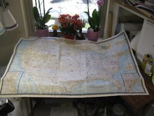 MAPA HISTÓRICO GRANDE VINTAGE DOS ESTADOS UNIDOS National Geographic junho 1953, usado comprar usado  Enviando para Brazil