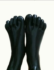 Látex de borracha 100% Toe Socks Compressão moldada mais de meia de tornozelo 0.4mm S-XXL comprar usado  Enviando para Brazil